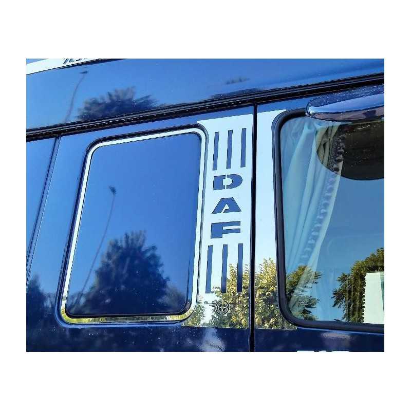 6-PIECE STAINLESS STEEL DOOR + CAB SIDE COLUMN KIT DAF XF 105