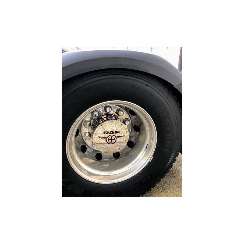 REAR STAINLESS STEEL HUB COVERS DAF XF 105