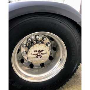 REAR STAINLESS STEEL HUB COVERS DAF XF 106