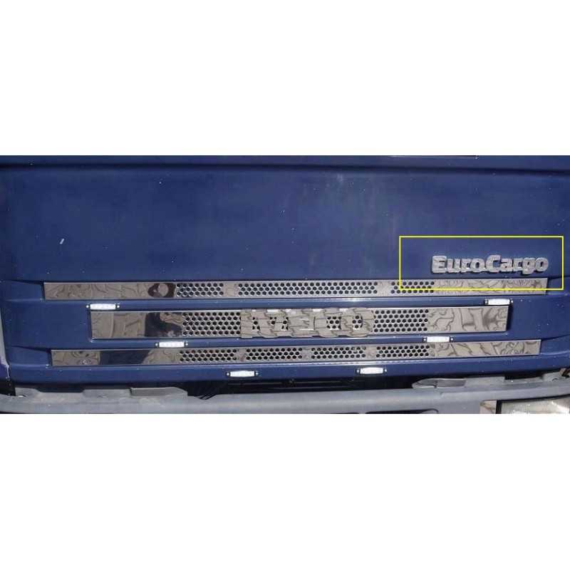 "EUROCARGO" STAINLESS STEEL LETTERING FOR THE EUROGARGO MASK ON TOP