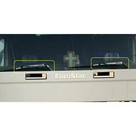 PLACCHETTE INOX PER TERGICRISTALLI 2 PZ IVECO EUROSTAR