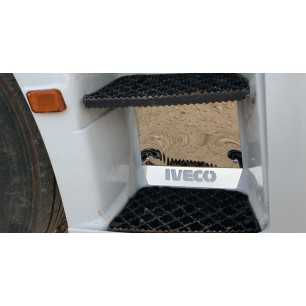 STAINLESS STEEL PLATE KIT FOR CLIMBING PLATFORMS WITH "IVECO" LETTERING IVECO EUROSTAR