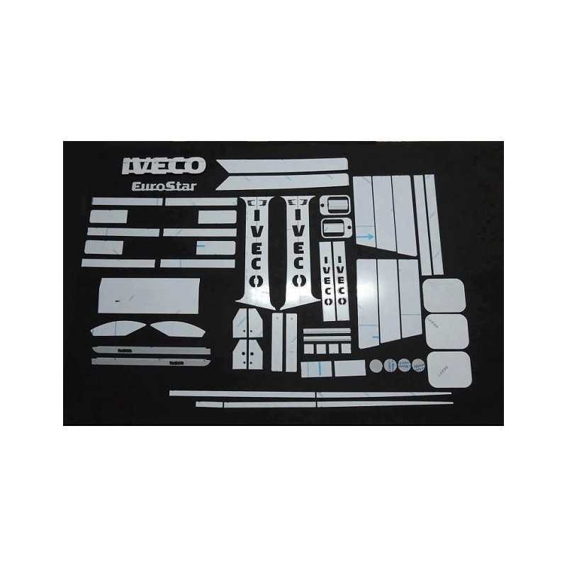 KIT COMPLETO INOX PER TUTTA LA CABINA IVECO EUROSTAR KIT COMPLETO INOX PER TUTTA LA CABINA IVECO EUROSTAR