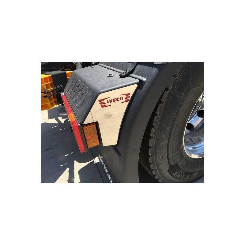REAR FENDER PLATE KIT WITH "IVECO" STRALIS HI-WAY/XP LETTERING