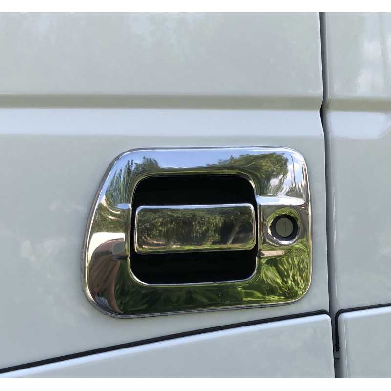 STAINLESS STEEL FRAME FOR HANDLE CONTOUR WITH "IVECO" LETTERING AND STRALIS HI-WAY/XP PONY