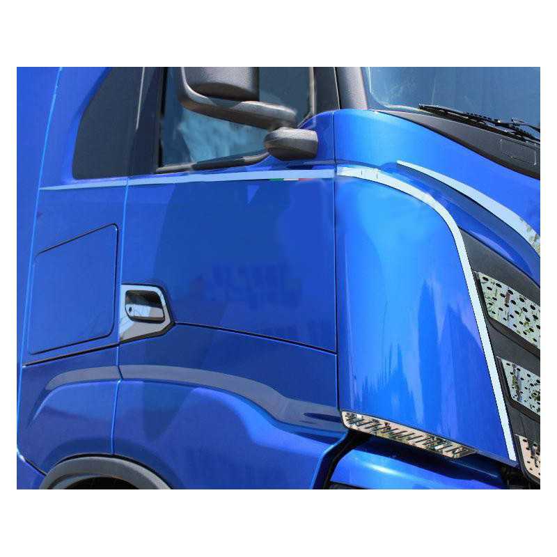 STAINLESS STEEL PLATE KIT DEFLECTOR + DOOR IVECO S-WAY