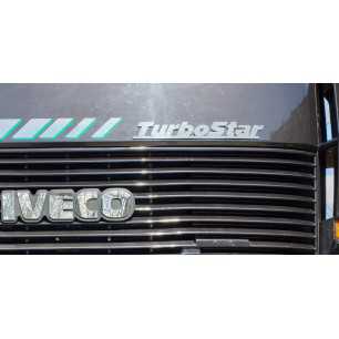 SOLID STAINLESS STEEL LETTERING "Turbostar" FOR IVECO TURBOSTAR MATTE