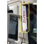 STAINLESS STEEL FRONT COLUMN PLATES WITH "SCANIA" LETTERING SCANIA L