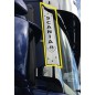 STAINLESS STEEL FRONT COLUMN PLATES WITH "SCANIA" AND V8 SCANIA L LETTERING