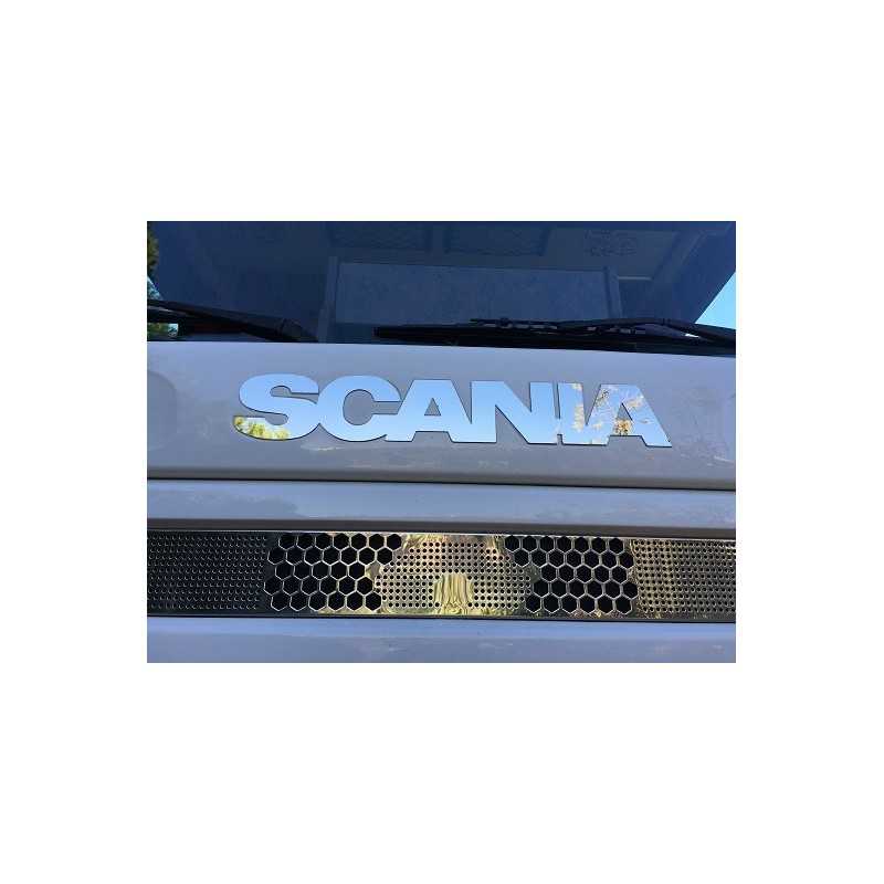 SCRITTA SCANIA INOX FRONTALE SCANIA R