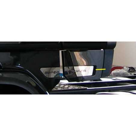 KIT PLACCHE INOX ALLUNGAMENTO SPOILER CON SCRITTA SUPER 2 PZ SCANIA R