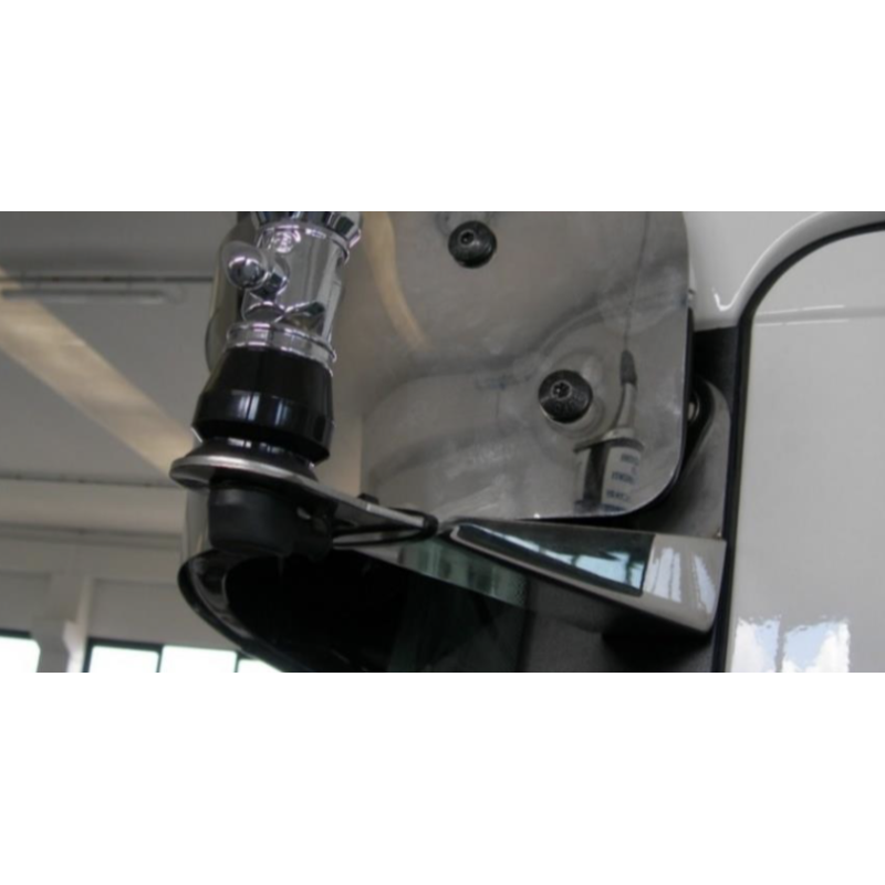 STAFFA INOX PORTA ANTENNA C.B. MODELLO CORTO SCANIA NEW R STAFFA INOX PORTA ANTENNA C.B. MODELLO CORTO SCANIA NEW R