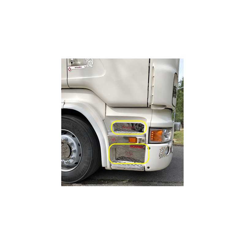 RIVESTIMENTO INTERNO PER PEDANE SALITA CON GRIFFIN E SCRITTA ATELIER 4 PZ SCANIA NEW R RIVESTIMENTO INTERNO PER PEDANE SALITA CON GRIFFIN E SCRITTA ATELIER 4 PZ SCANIA NEW R