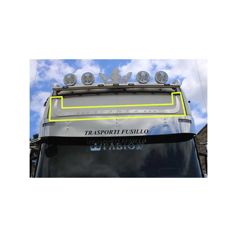 STAINLESS STEEL PLATE ABOVE THE VISOR SCANIA STREAMLINE