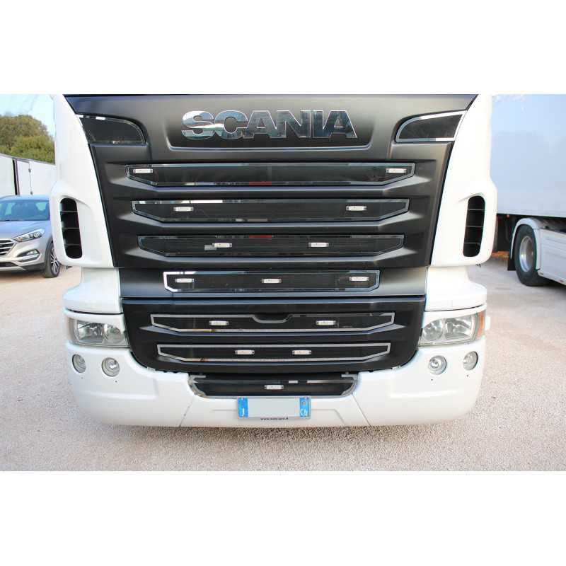 KIT CORNICI INOX PER MASCHERINA INTERNA 9 PZ SCANIA STREAMLINE