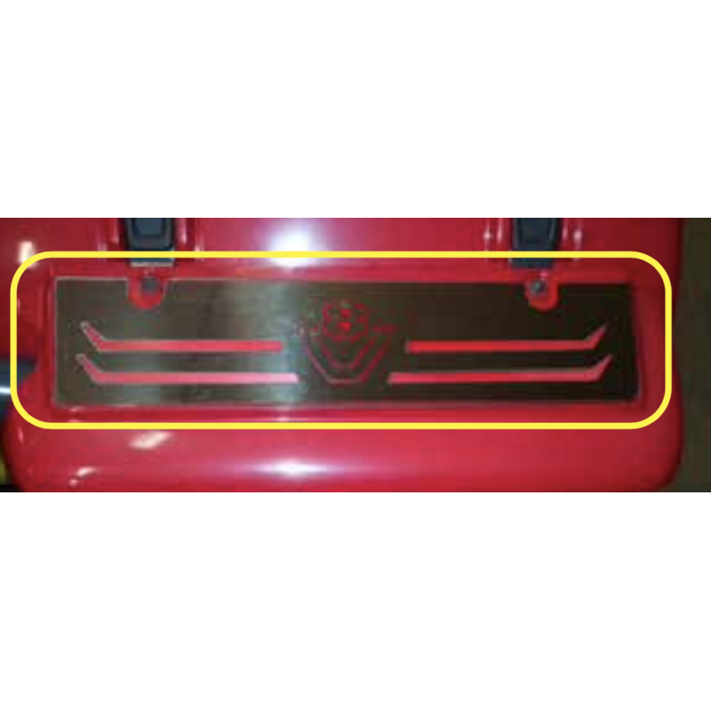 LAMIERA INOX PARAFANGHI POSTERIORE CON LOGO V8 2 PZ SCANIA STREAMLINE LAMIERA INOX PARAFANGHI POSTERIORE CON LOGO V8 2 PZ SCANIA STREAMLINE