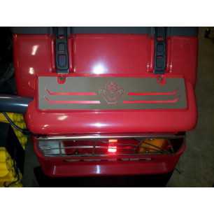 LAMIERA INOX PER PARAFANGHI POSTERIORE CON LOGO V8 2 PZ SCANIA L