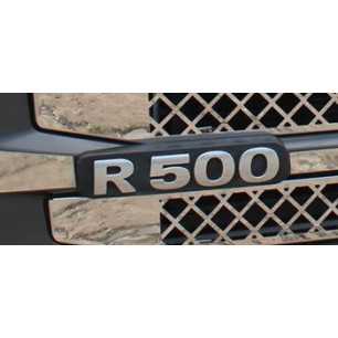 VARIOUS STAINLESS STEEL LETTERING R500-R560-R580-R620-R730 TO BE APPLIED ON TOP OF THE ORIGINAL SCANIA STREAMLINE
