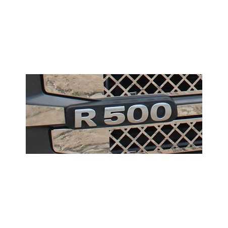 VARIE SCRITTE INOX R500-R560-R580-R620-R730 DA APPLICARE SOPRA ALL'ORIGINALE SCANIA STREAMLINE