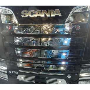 KIT MASCHERINA INOX FORMA DIAMANTE SCANIA S