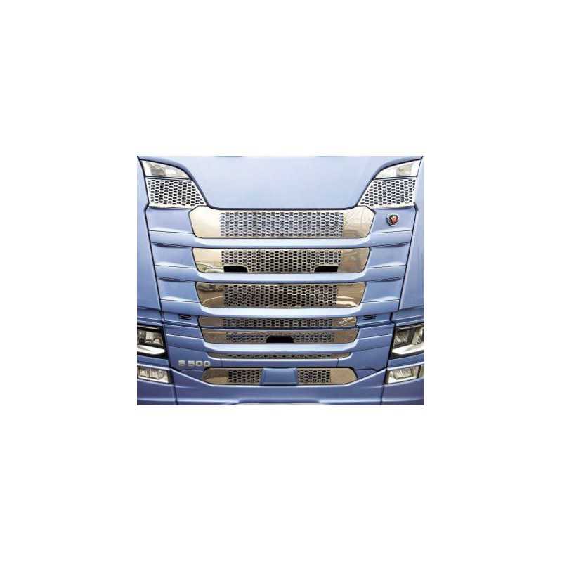 KIT MASCHERINA INOX NIDO D’APE MODELLO 2 SCANIA NEW GENERATION KIT MASCHERINA INOX NIDO D’APE MODELLO 2 SCANIA NEW GENERATION