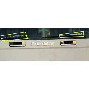 PLACCHETTE INOX PER TERGICRISTALLI 2 PZ IVECO EUROTECH