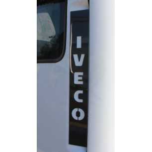 PLACCHETTE INOX PER CERNIERE PORTIERA CON SCRITTA “IVECO“ IVECO EUROTECH