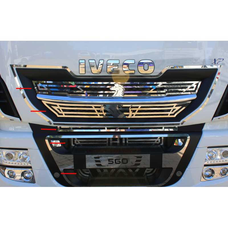 STAINLESS STEEL KIT INTERNAL GRILLE WITH STRALIS HI-WAY/XP CLIMBING CROTCH