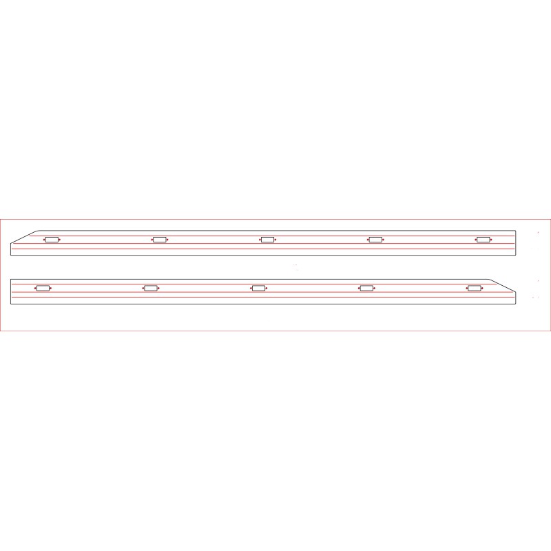 KIT COPRICARENE INOX CON LED RETTANGOLARI IVECO S-WAY