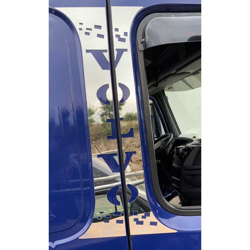 KIT PLACCHETTE INOX PORTIERA IN 4 PZ VOLVO FH2