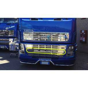 CENTRAL STAINLESS STEEL PLATE LOWER GRILLE VOLVO FH2