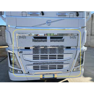 CORNICI INOX PER MASCHERINA ESTERNA COMPLETA 15PZ VOLVO FH4