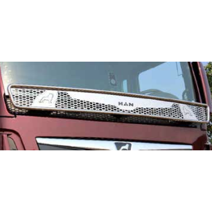STAINLESS STEEL WIPER GRILLE CUSTOMIZABLE WITH LOGOS OR LETTERING MAN TGX E6