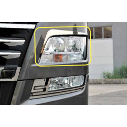 STAINLESS STEEL PLATE KIT FOR MAN TGX E6 HEADLIGHT