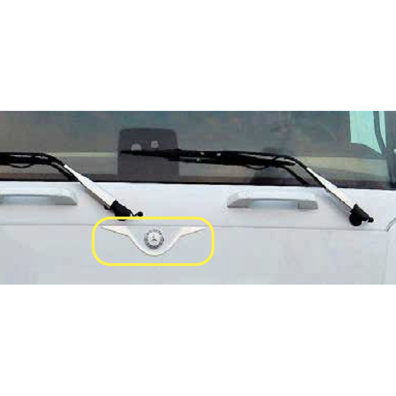 LOWER STAINLESS STEEL PLATE WITH FRONT LOGO MERCEDES MP4 LOWER STAINLESS STEEL PLATE WITH FRONT LOGO MERCEDES MP4