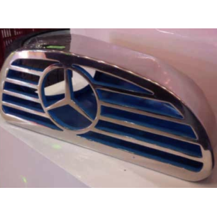 STAINLESS STEEL TERMINAL WITH MERCEDES MERCEDES MP4 LOGO