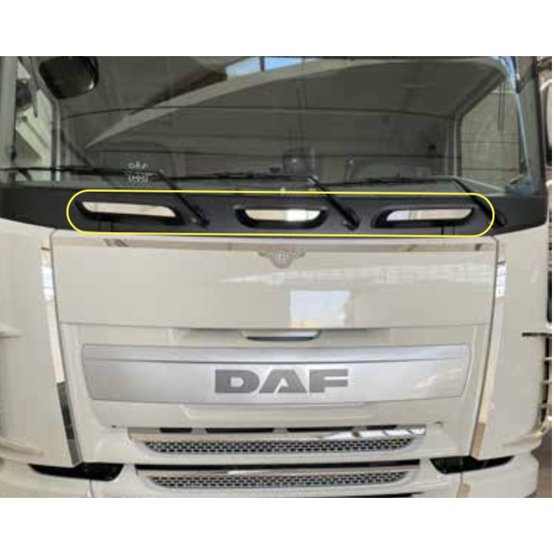 STAINLESS STEEL PLATES FOR DAF XF 106 MASK HANDLES