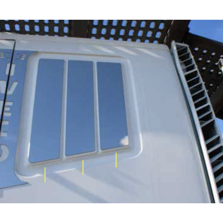 PLACCHETTE INOX LATERALI PER CABINA 6 PZ IVECO EUROTECH