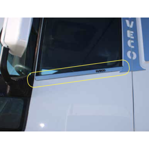 PLACCHETTE INOX PER GOMMINO RASCHIO VETRO IVECO EUROTECH