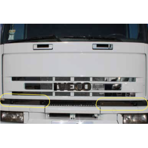 STAINLESS STEEL PLATES FOR UNDER IVECO EUROTECH MASK