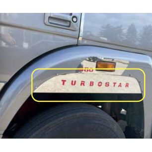 STAINLESS STEEL PLATES FOR UNDER FENDERS IVECO TURBOSTAR