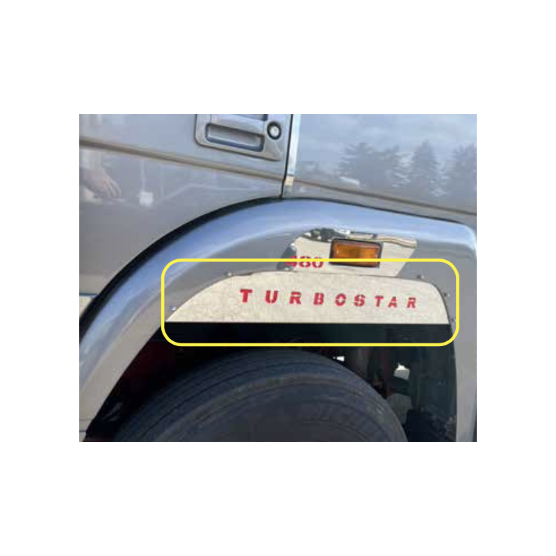 PLACCHETTE INOX PER SOTTO PARAFANGHI IVECO TURBOSTAR