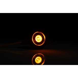 LED MARKER LAMP YELLOW, ROUND, RECESSED, 0.15M CABLE