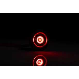LED MARKER LAMP RED, ROUND, RECESSED, 0.15M CABLE
