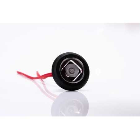 LED MARKER LAMP RED, ROUND, RECESSED, 0.15M CABLE