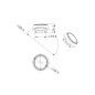 LED MARKER LAMP WHITE, ROUND, RECESSED, CABLE 0.15M