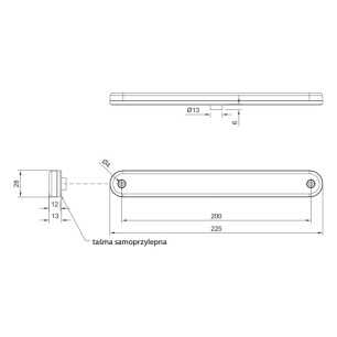 LAMPADA D'INGOMBRO A 12 LED GIALLI