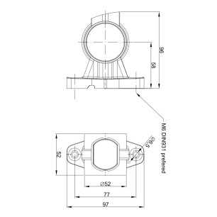 KIT INDICATORE LATERALE A LED 3 FUNZIONI