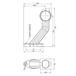 KIT INDICATORE LATERALE A LED A 3 FUNZIONI LUNGO