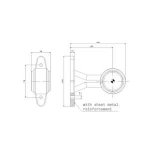 LAMPADE D'INGOMBRO A LED MEDIO CON CAVO